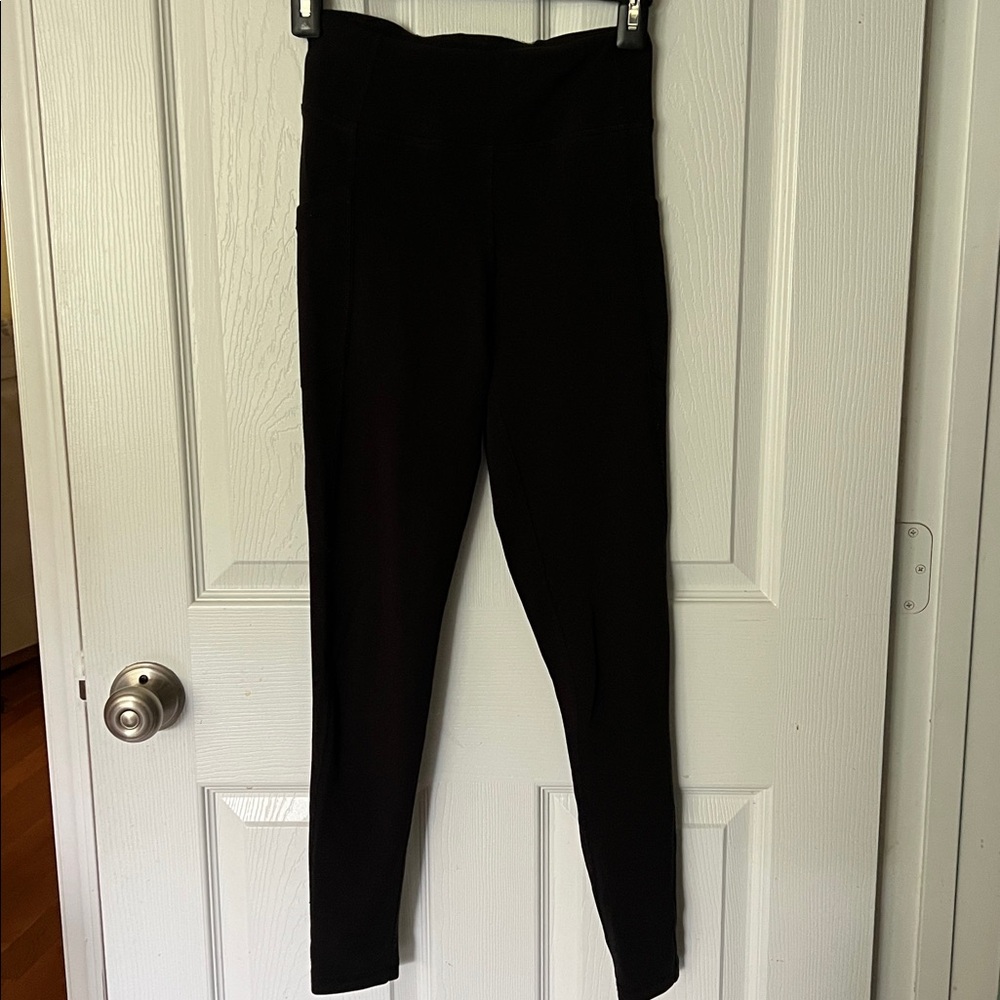 Happy Earth Organic Cotton Black Leggings